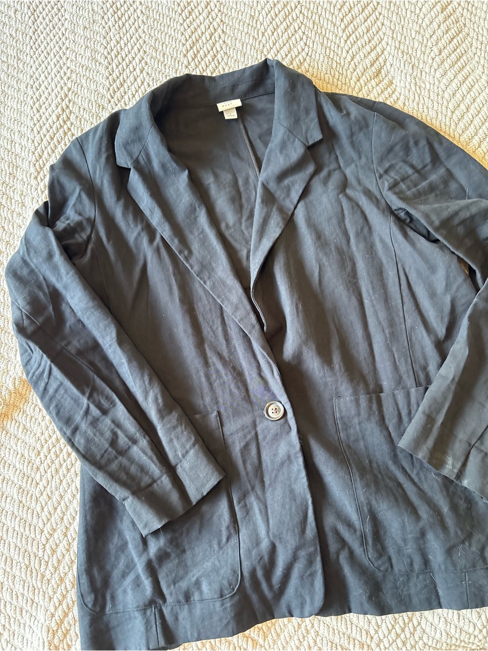 a new day black Single-Button Relaxed Blazer